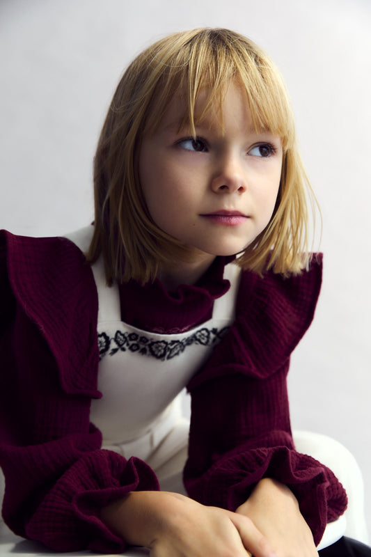 Maitea Blouse Plum Fantasy