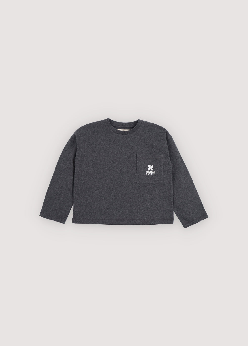 TNS Logo Long Sleeve T-shirt Galactic Grey Melange