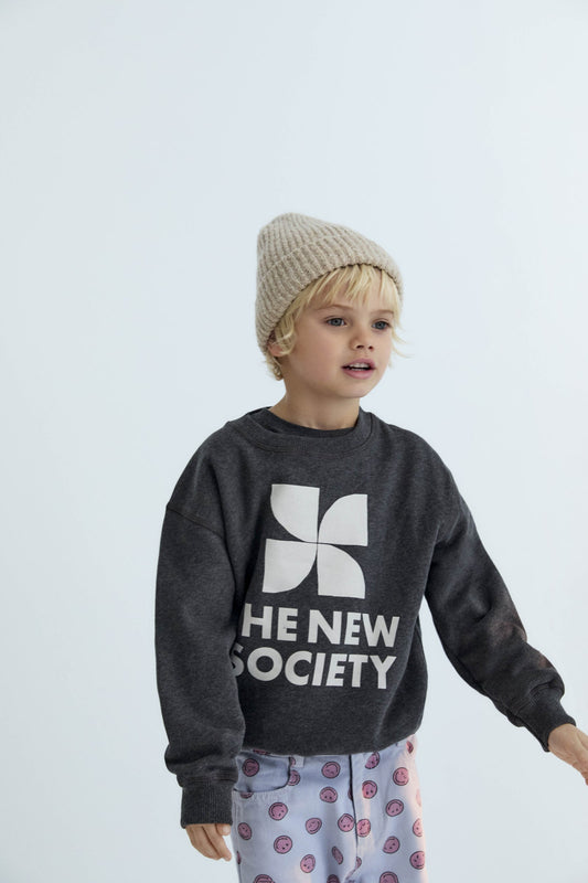 TNS Logo Sweatshirt Galactic Grey Melange