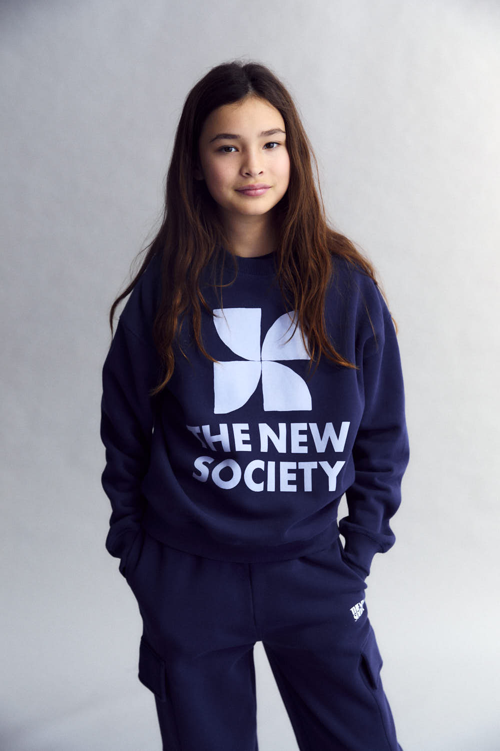 TNS Logo Teen Sweatshirt Infinite Navy