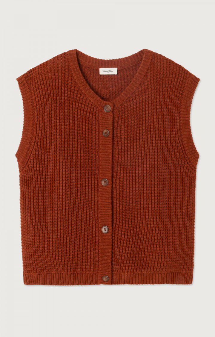 GILET SM COL ROND BOUTONNE