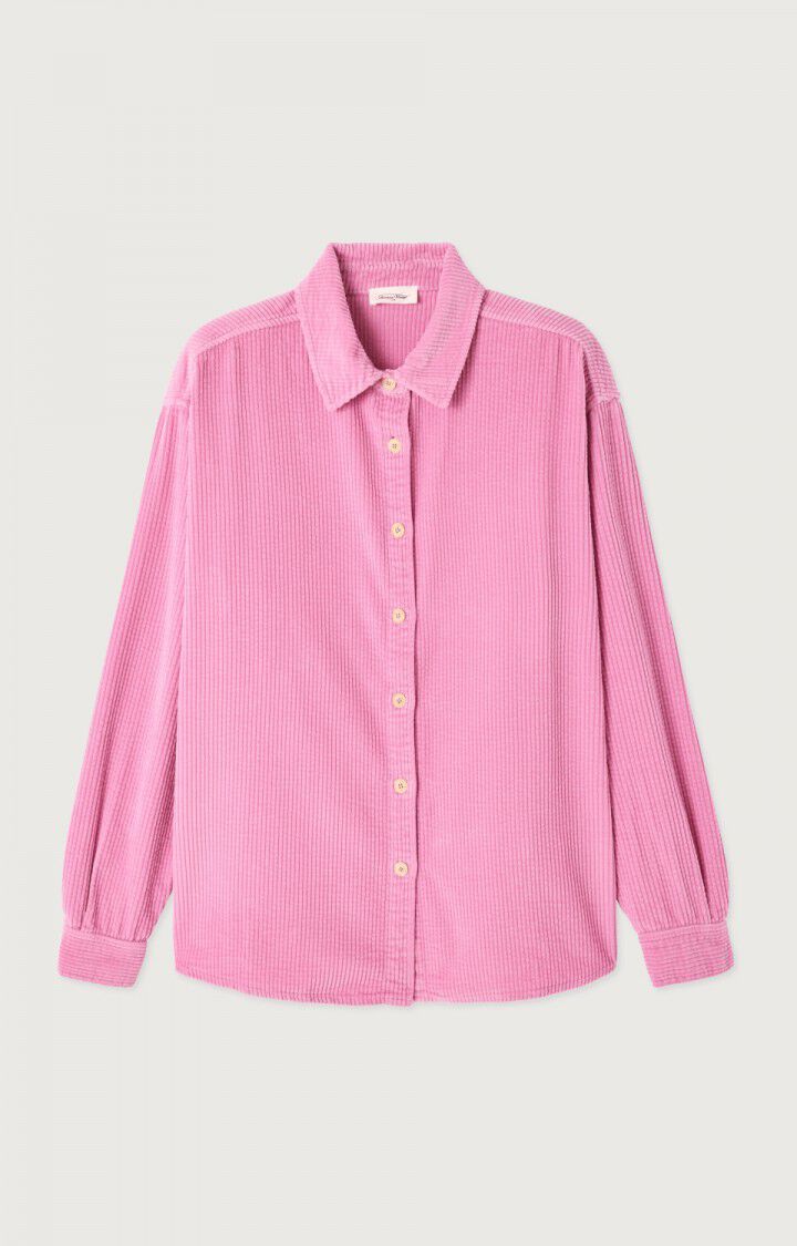 CHEMISE LONGUE AMPLE ML COL BOUTONNE