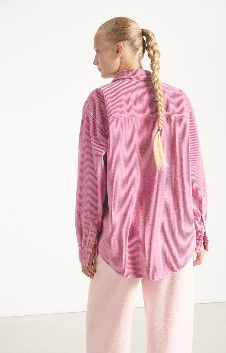 CHEMISE LONGUE AMPLE ML COL BOUTONNE