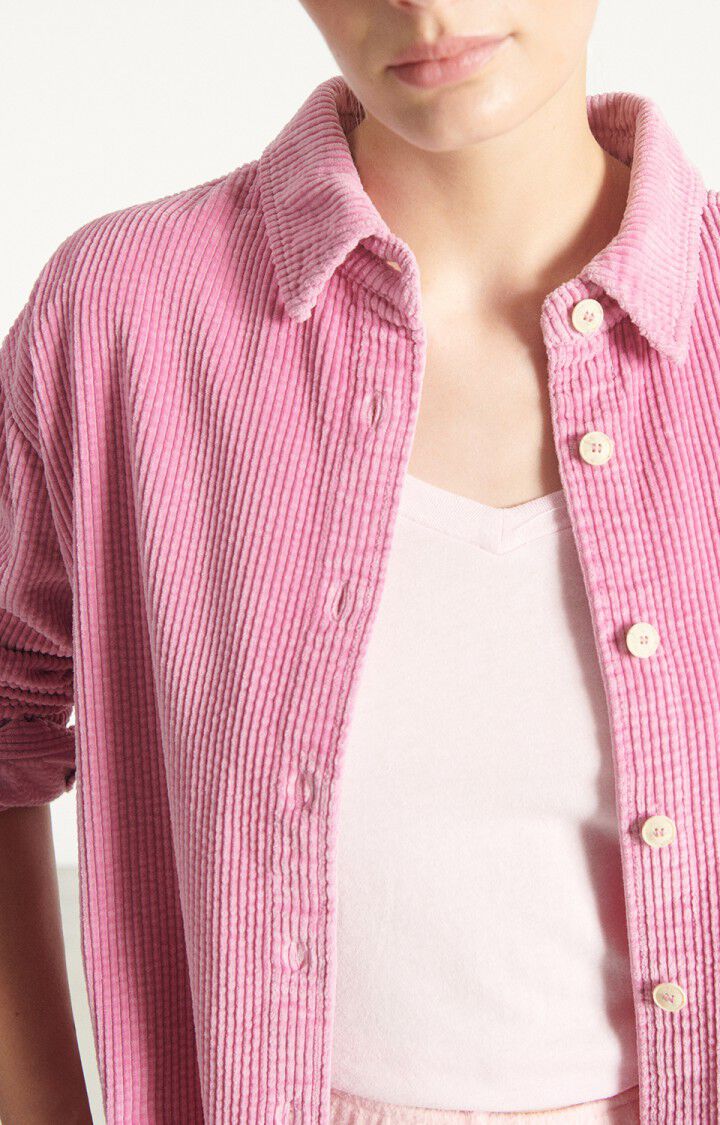 CHEMISE LONGUE AMPLE ML COL BOUTONNE