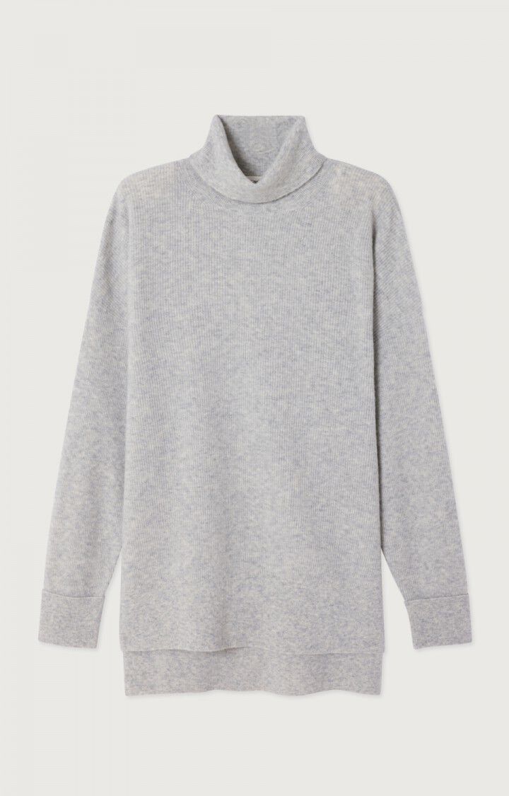 女士中长款宽松高领毛衣