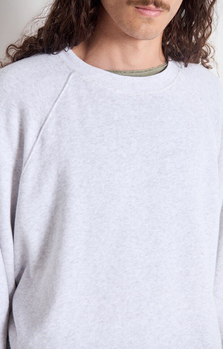 成人款灰白色圆领卫衣