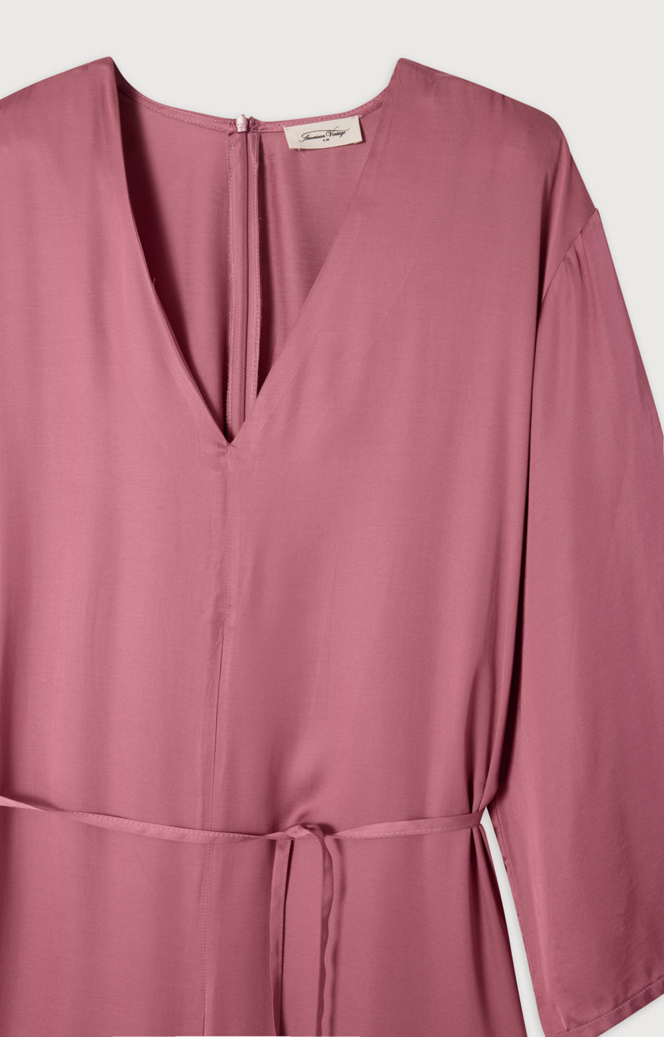 女士宽松高领三分袖连体裤