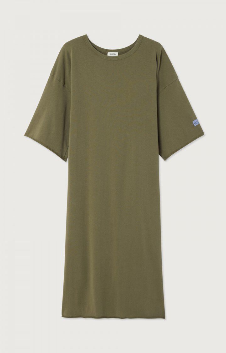 女士圆领长款宽松连衣裙