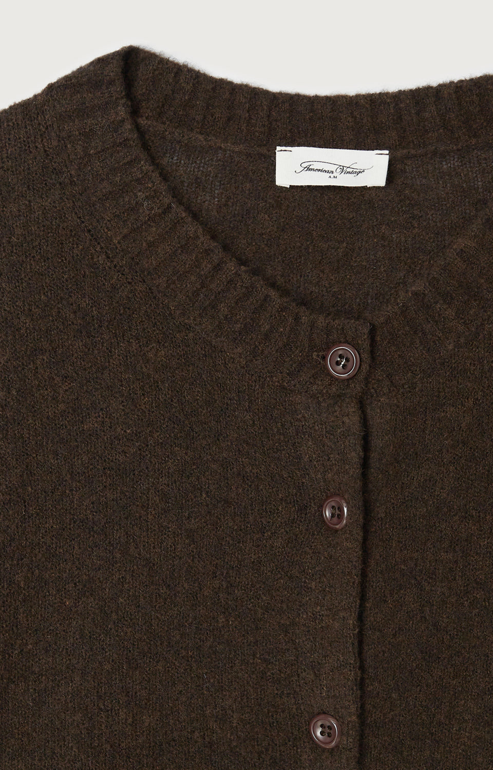 GILET ML COL ROND BOUTONNE