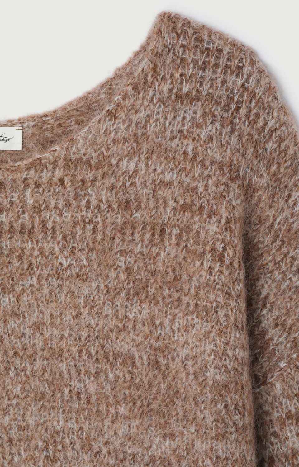 PULL MI-LONG AMPLE ML COL BATEAU