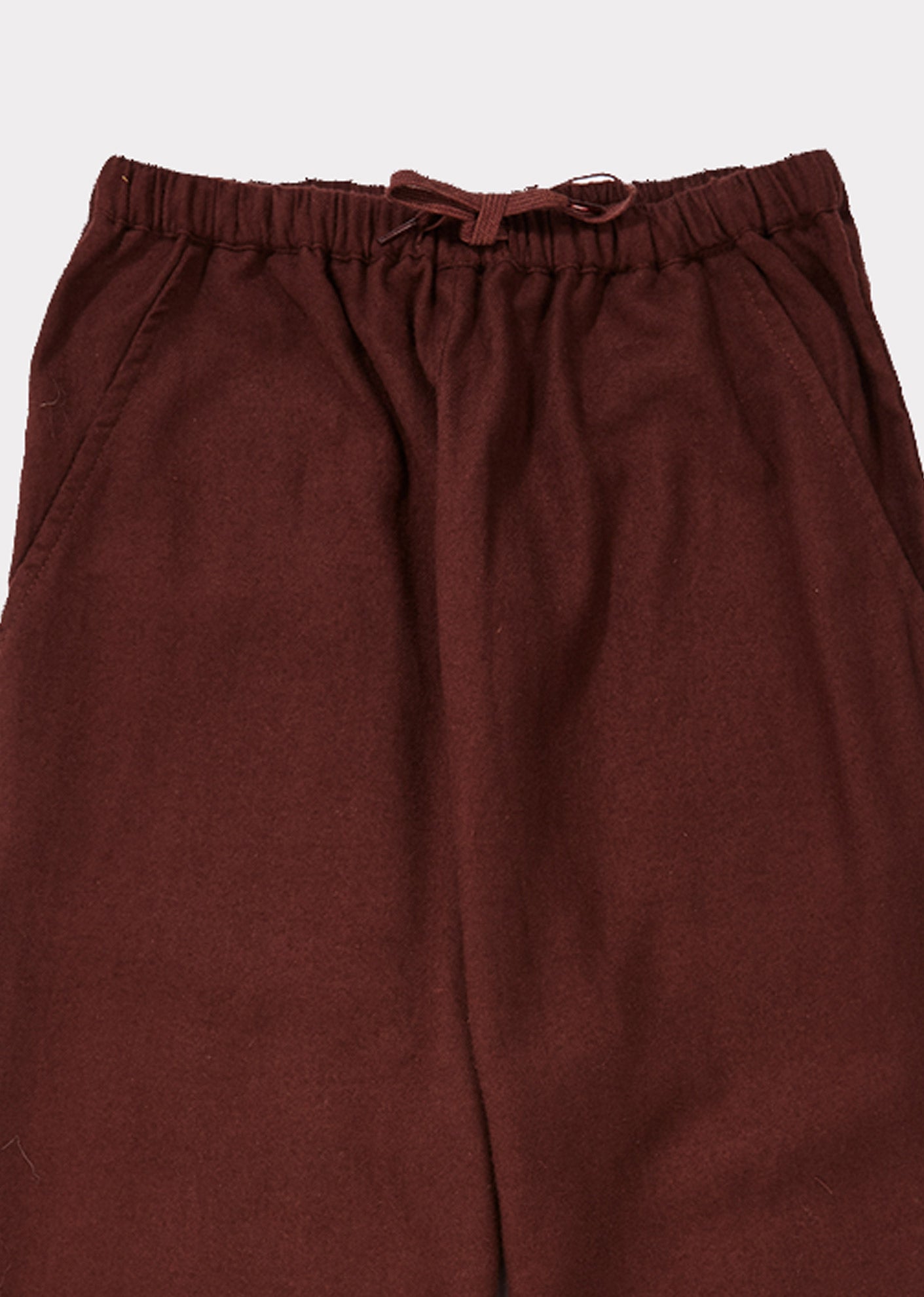 Girls Dark Brown Cotton Trousers