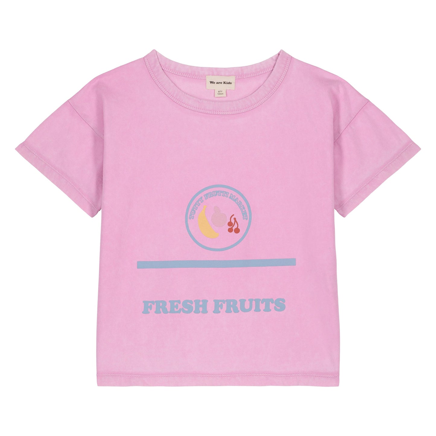 儿童粉色Logo棉T恤