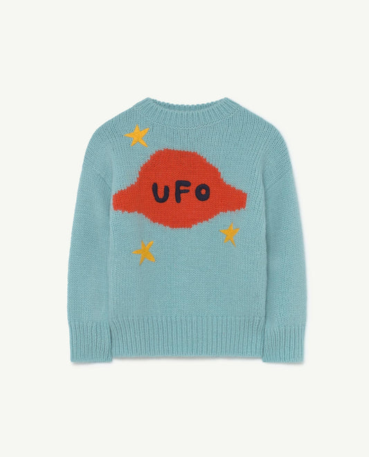 Boys & Girls Soft Blue Organic Wool Sweater