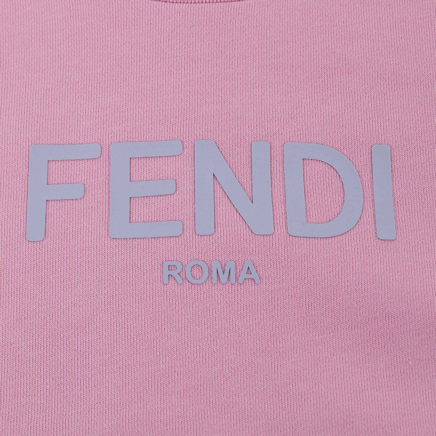 女童粉色Logo棉卫衣