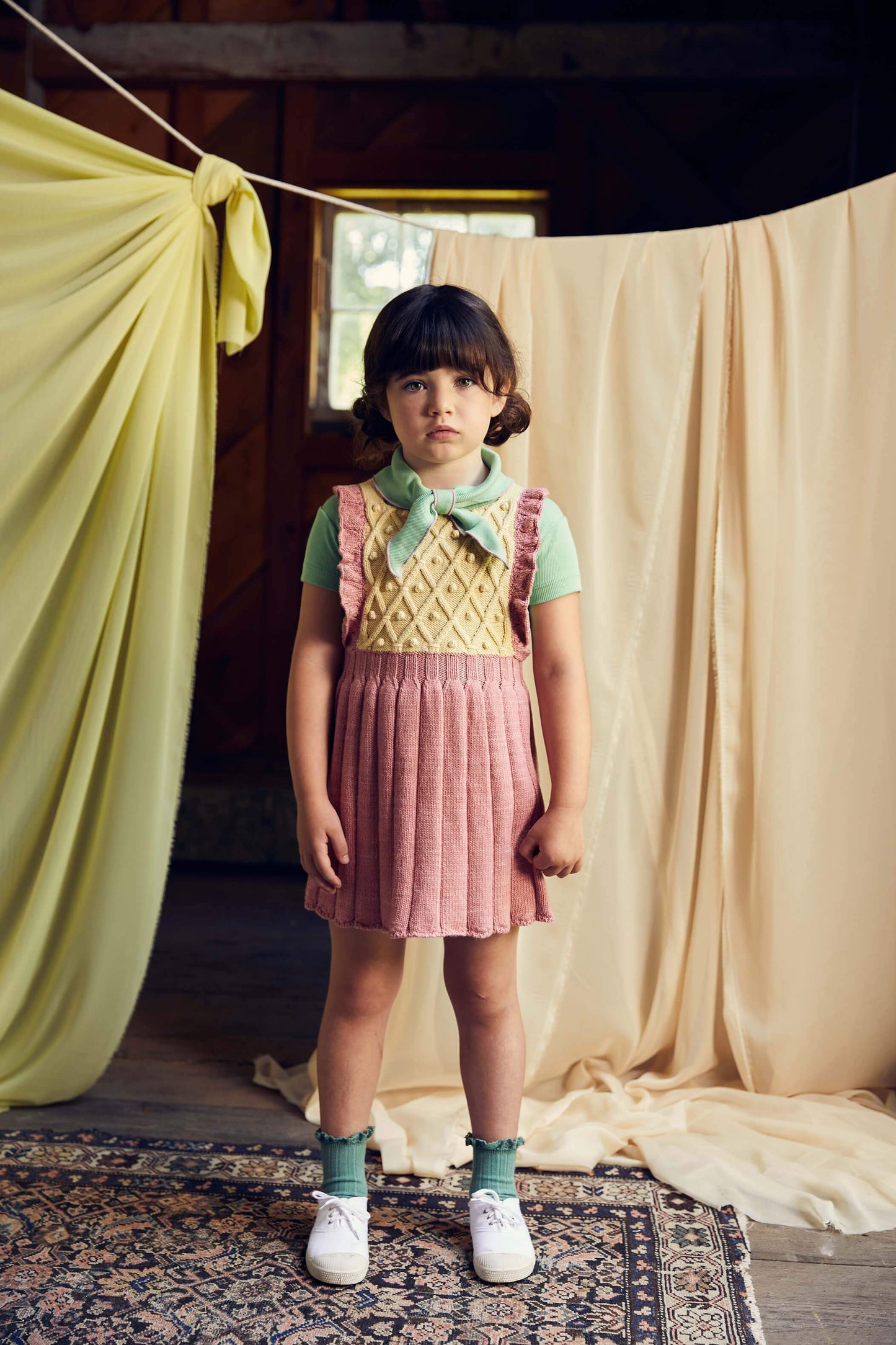 Girls Pink Pima Cotton Dress