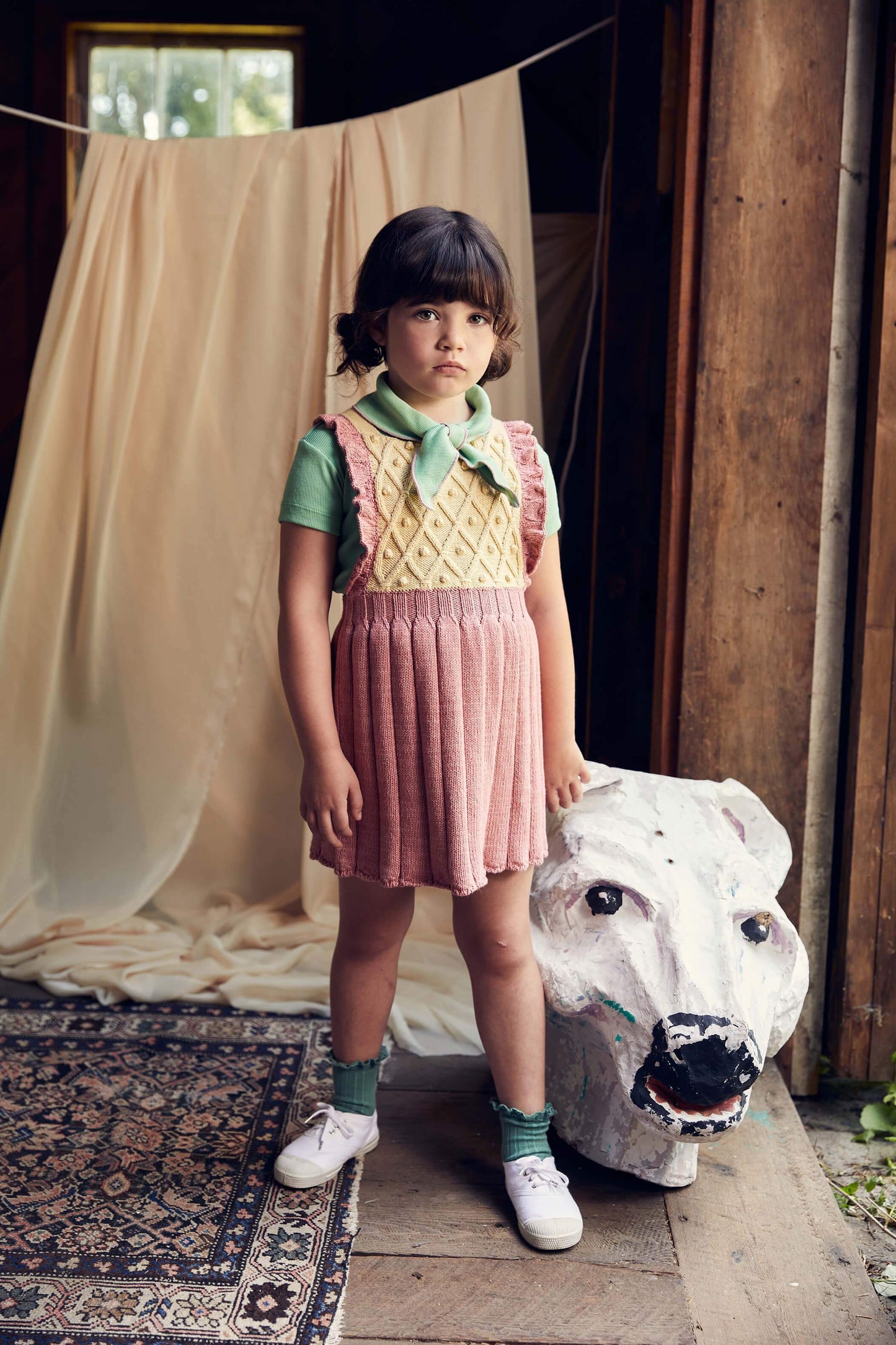 Girls Pink Pima Cotton Dress