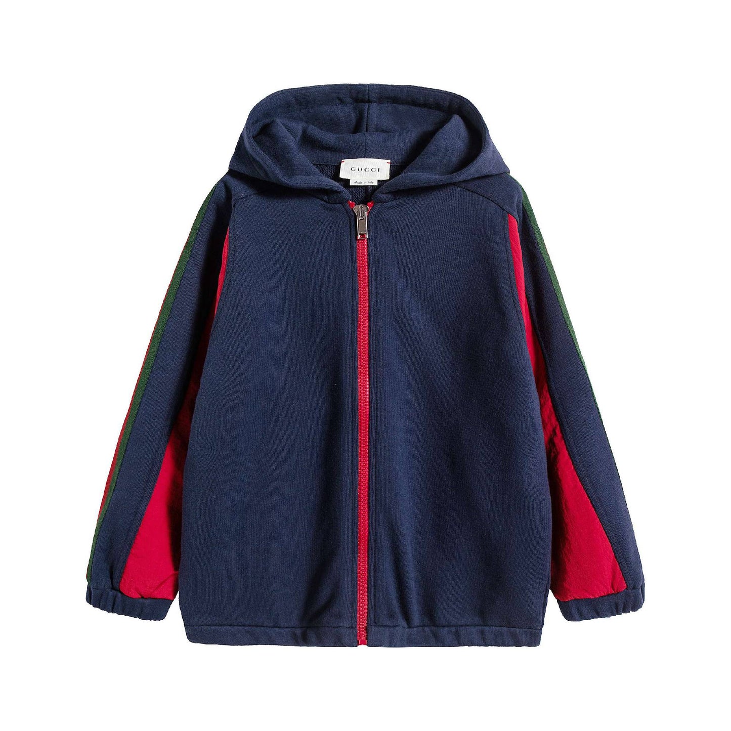 Baby Boys & Girls Prussian Blue Cotton Hoodie