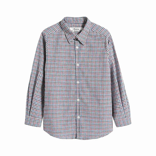 Boys Blue Cotton Shirt