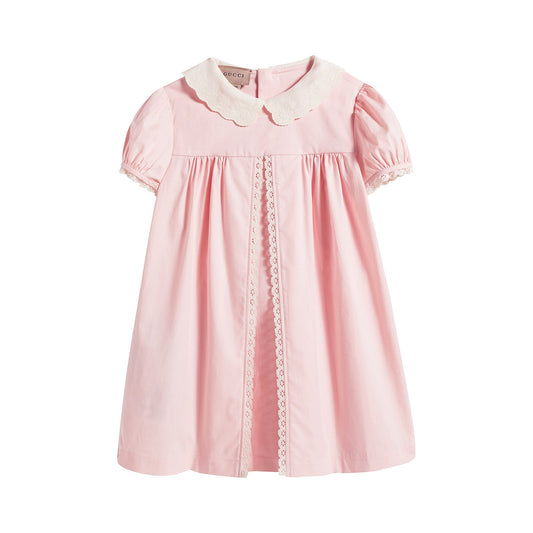 Baby Girls Pink Cotton Dress
