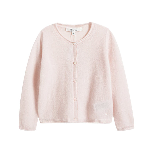 Baby Girls Pink Cashmere Cardigan
