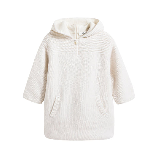 婴儿米色连帽衫
