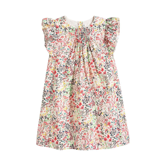Girls Multicolor Cotton Dress