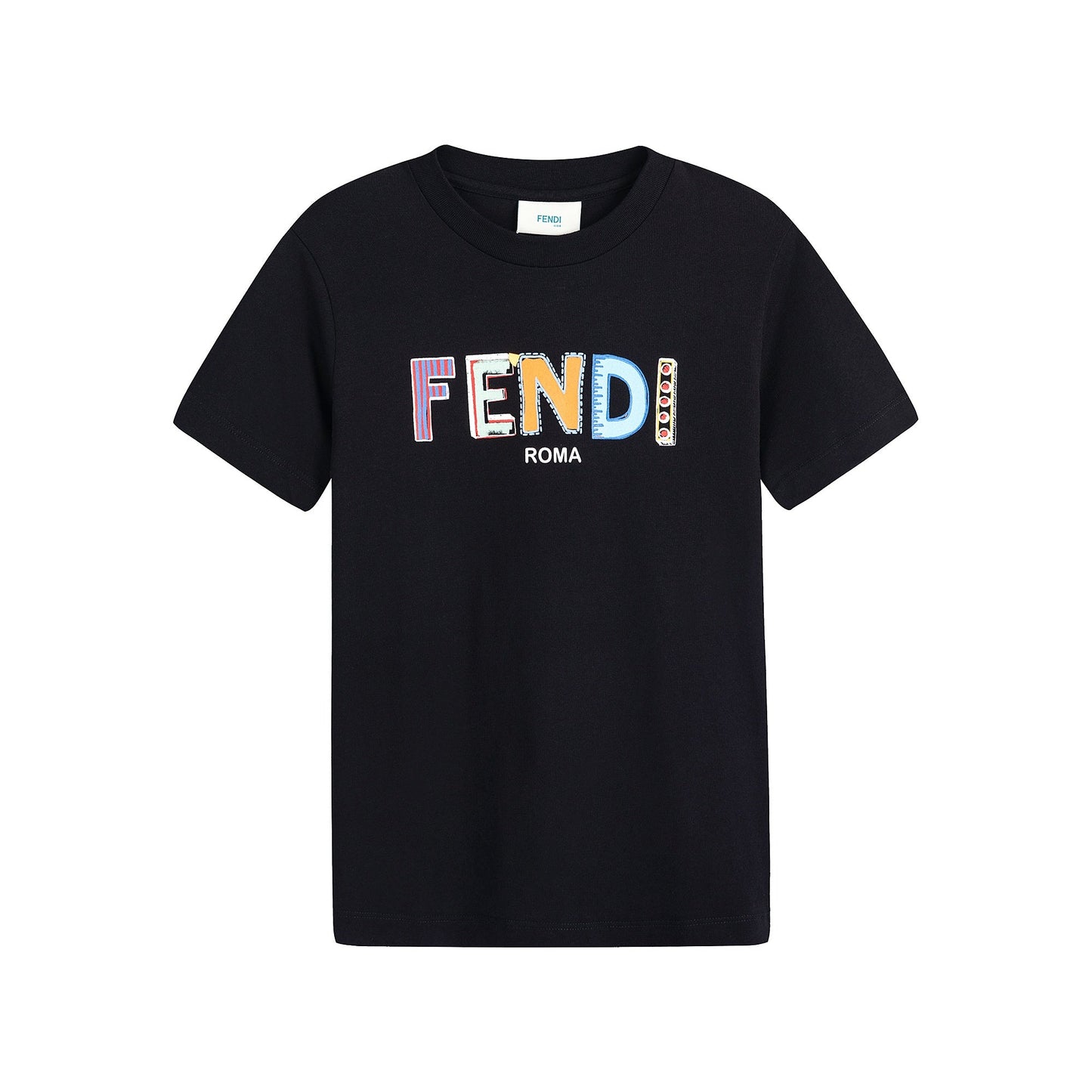 儿童黑色Logo棉T恤