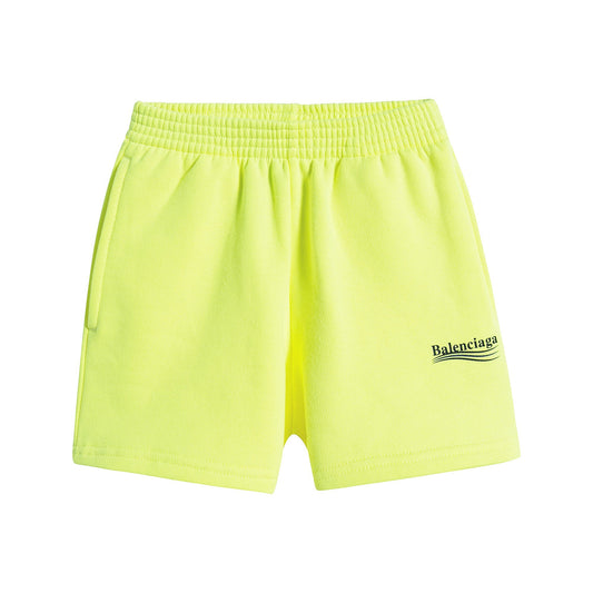 Boys & Girls Yellow Cotton Shorts