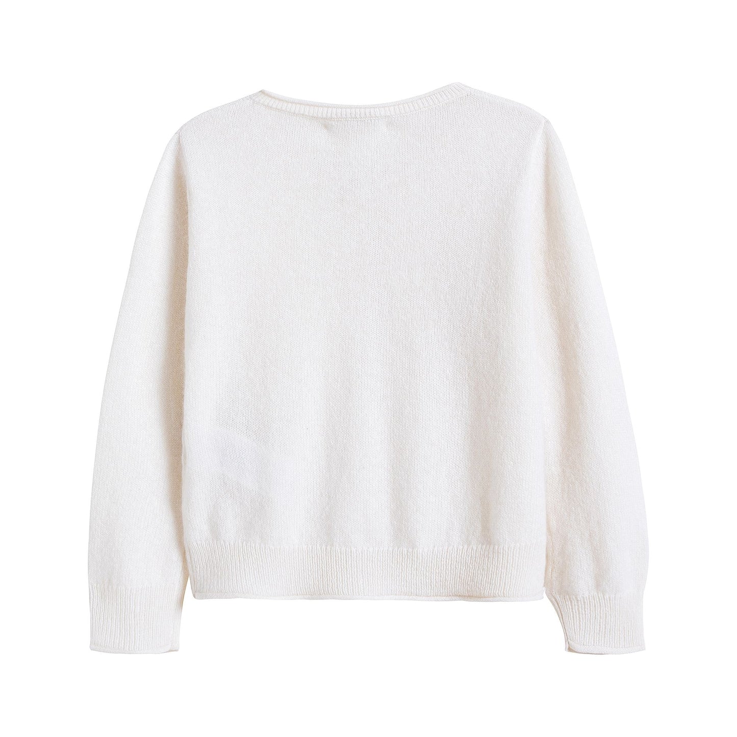 Boys & Girls Off White Cardigan