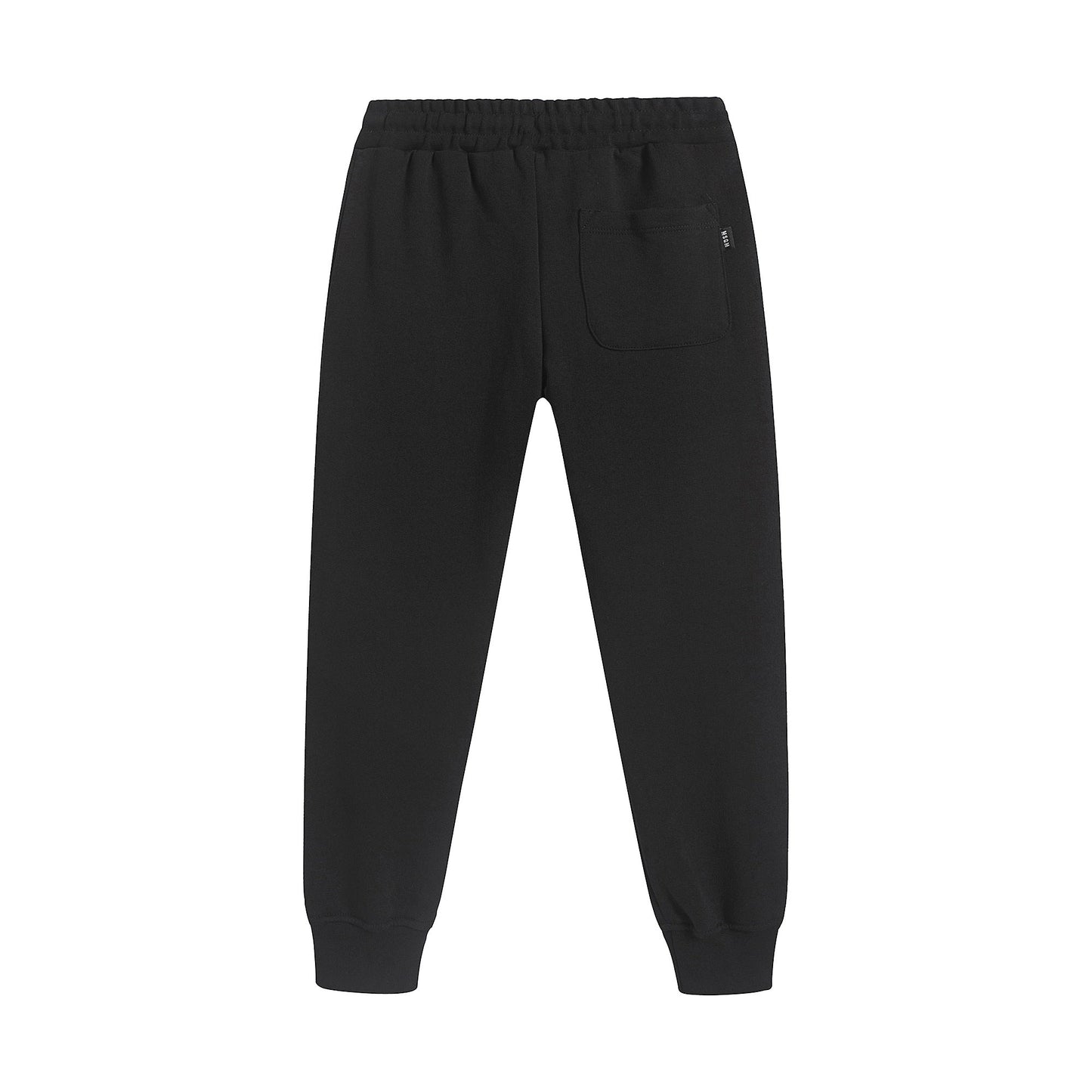儿童黑色Logo棉长裤