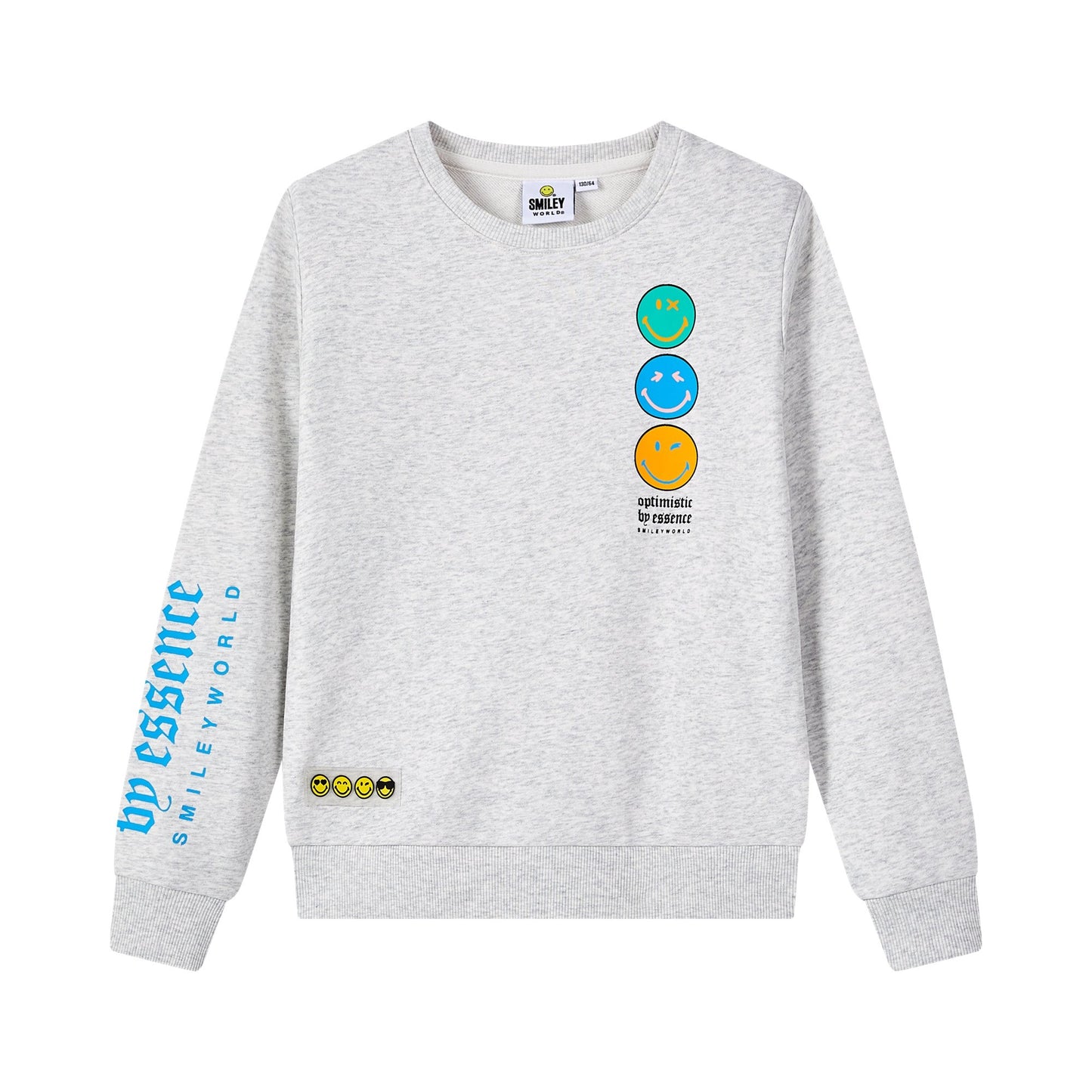 儿童灰色印花套头卫衣