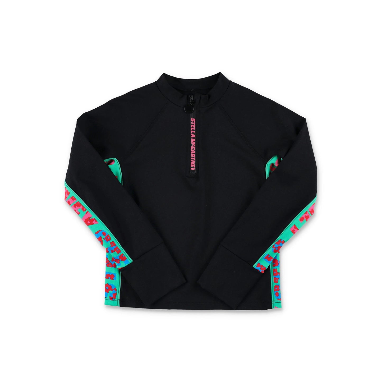 女童黑色Logo运动T恤