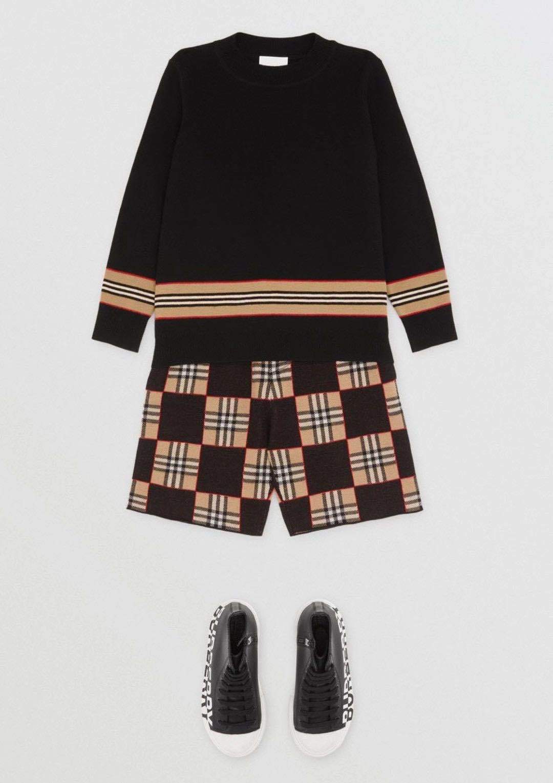 Boys & Girls Black Stripe Jumper