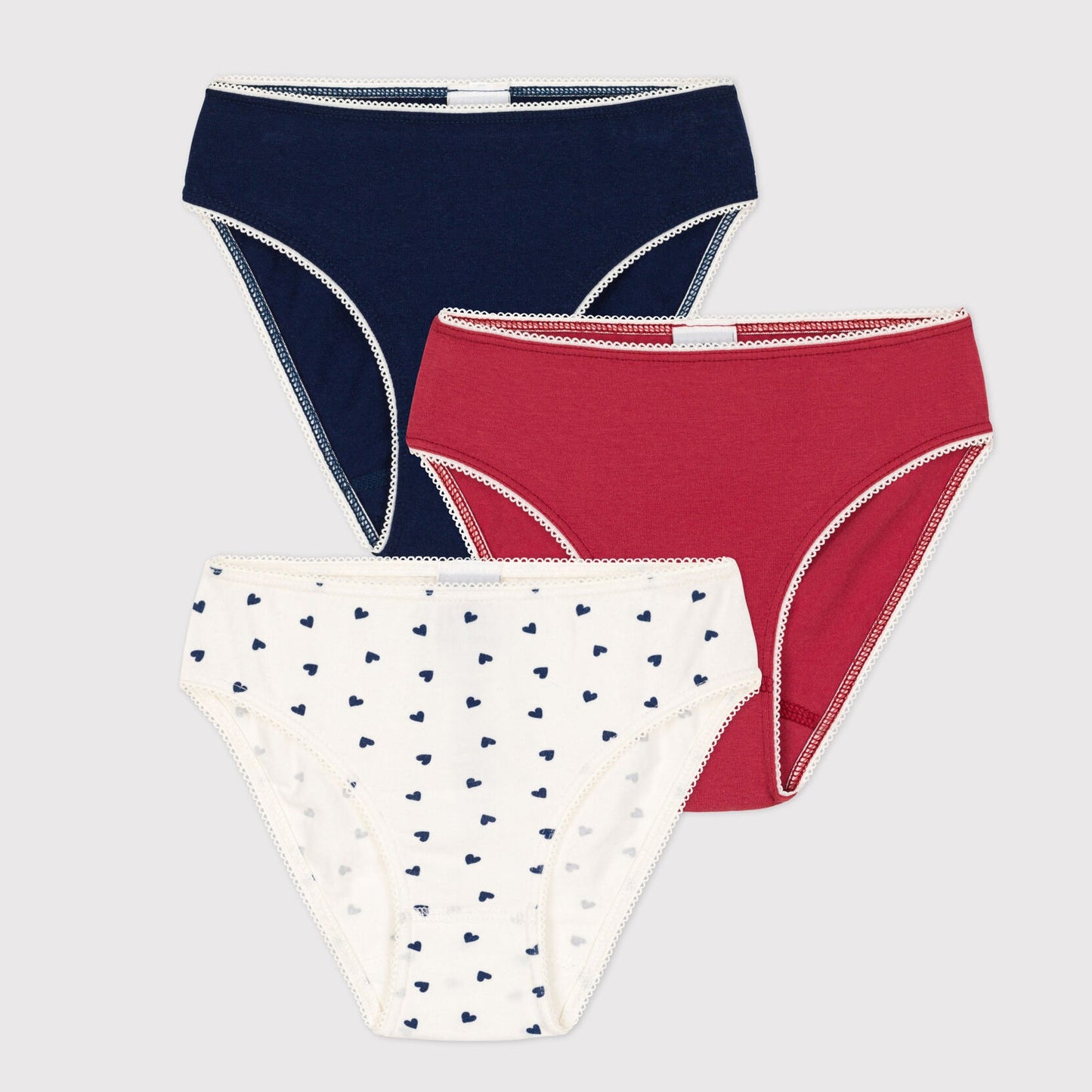 女童彩色棉内裤套装(3件)