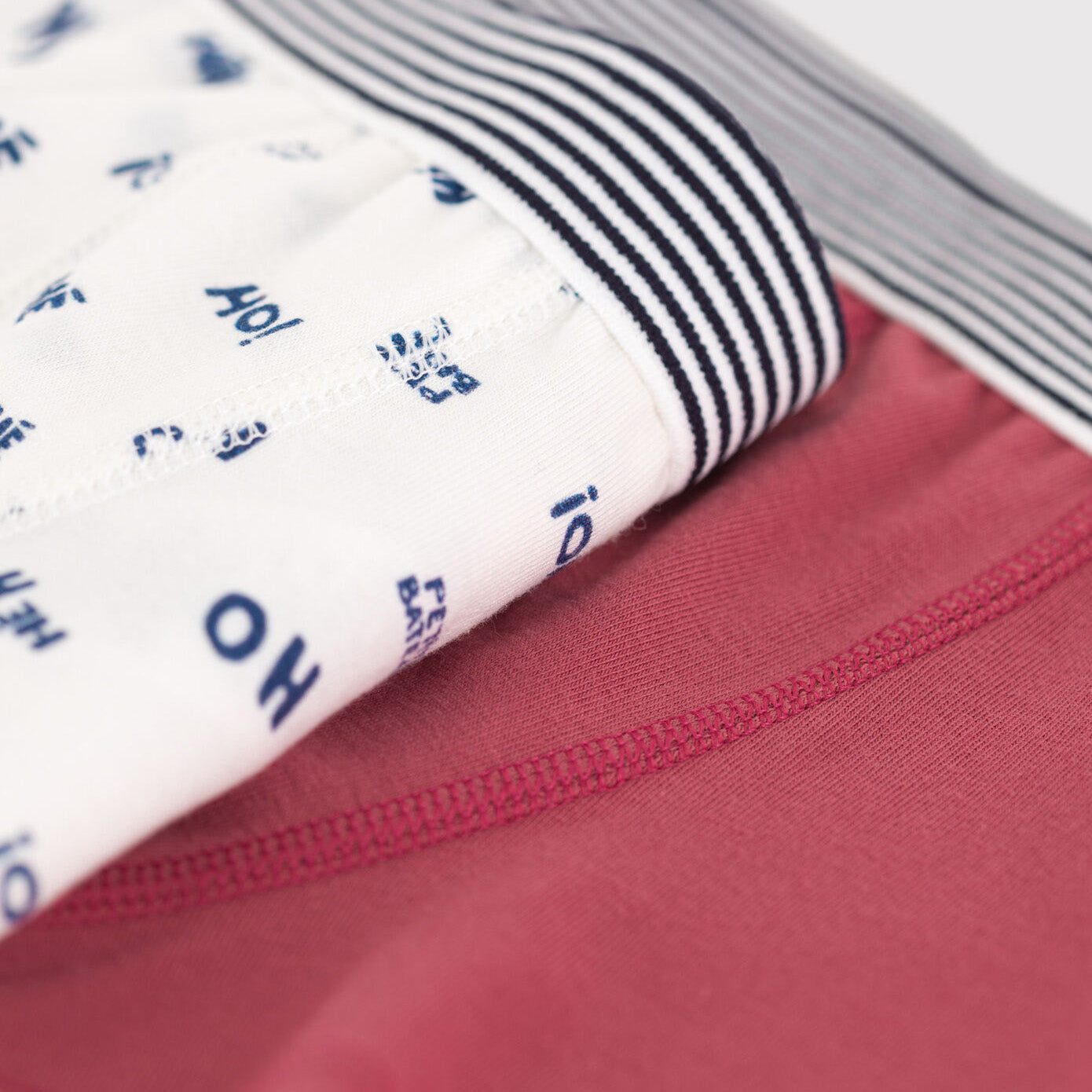 男童红色棉内裤套装(2件)