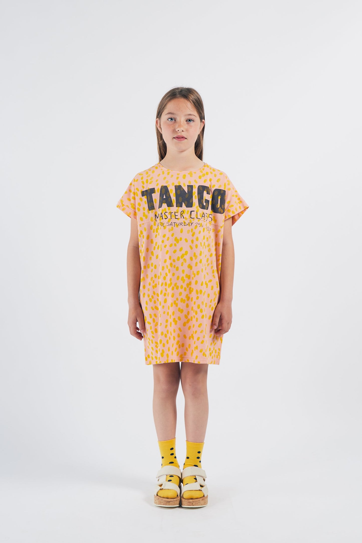 Girls Pink Tango Cotton Dress
