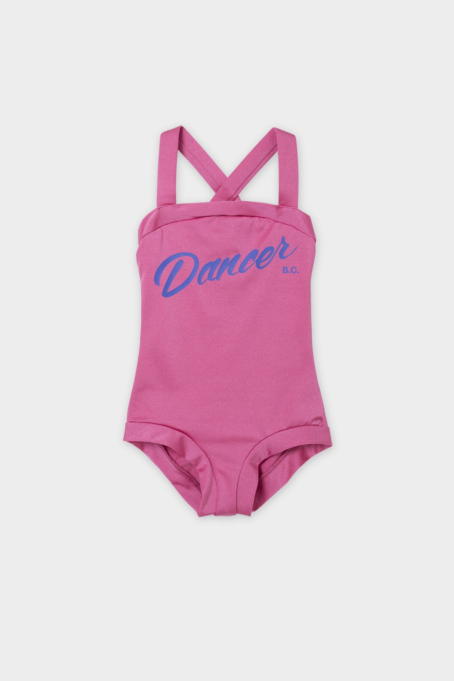 Girls Bright Pink Dancer Shorty Swimsuit