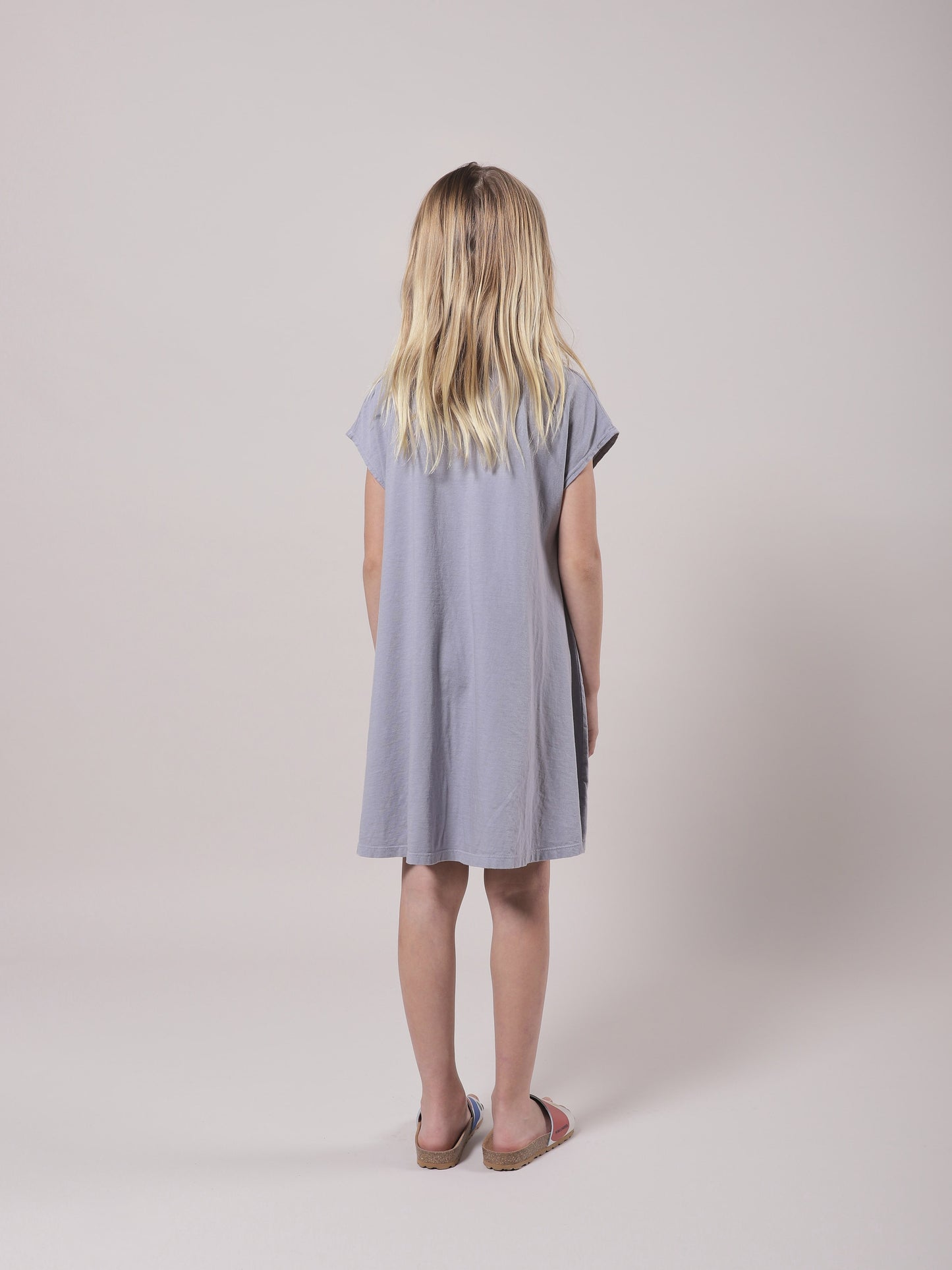 Girls Lavender Tomato Cotton Dress