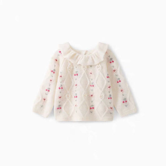 Baby Girls Off White Jumper