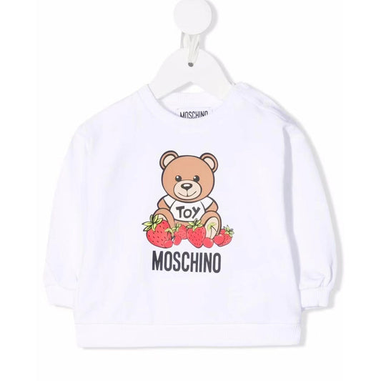 婴儿白色小熊棉卫衣