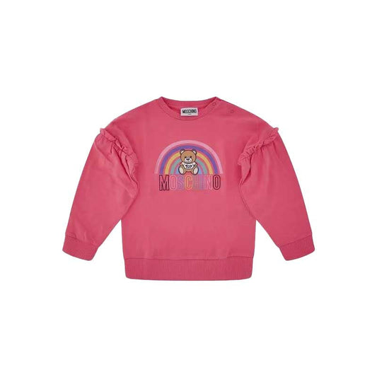 女童粉色小熊棉卫衣