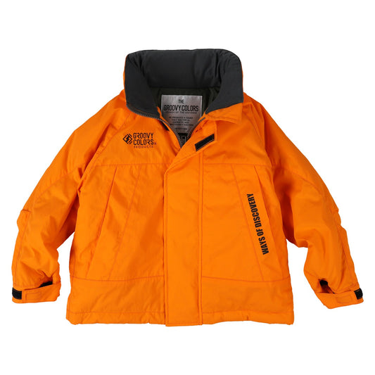 儿童橙色棉夹克