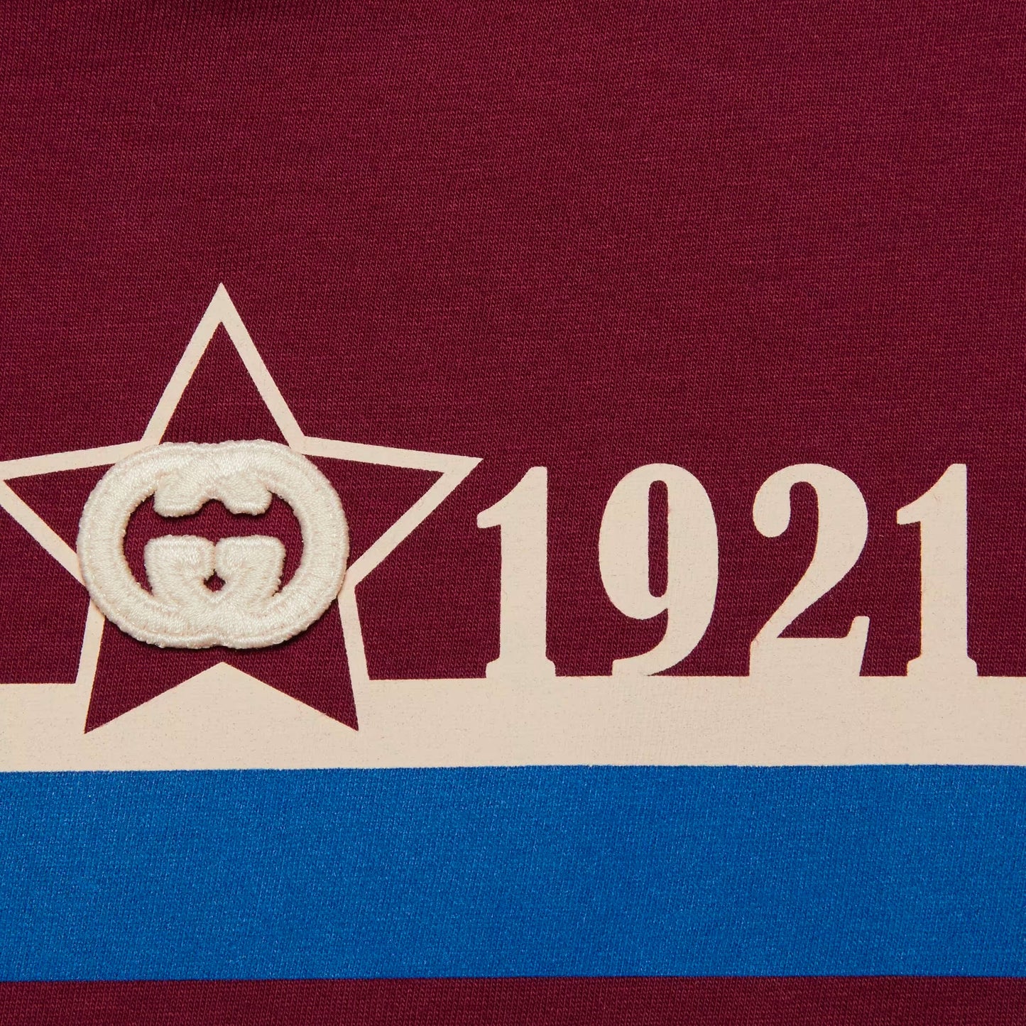 男童酒红色Logo棉T恤