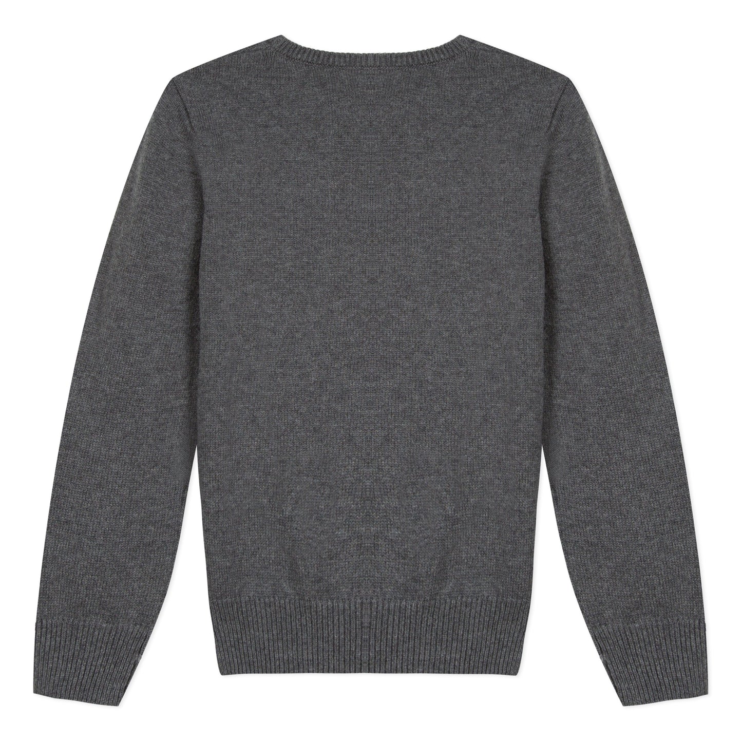 Boys Dark Grey Logo Cotton Sweater