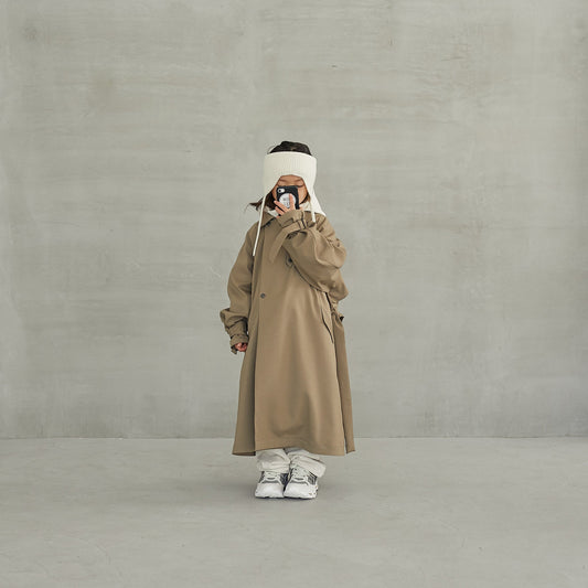 儿童白色羊毛脖套