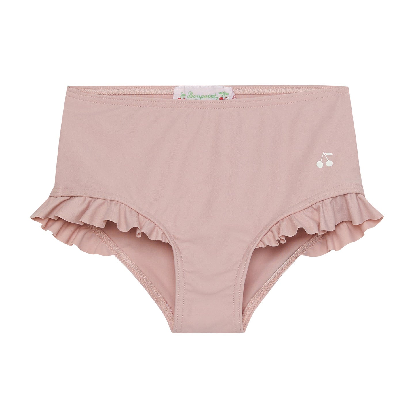 女童粉色Logo泳衣套装