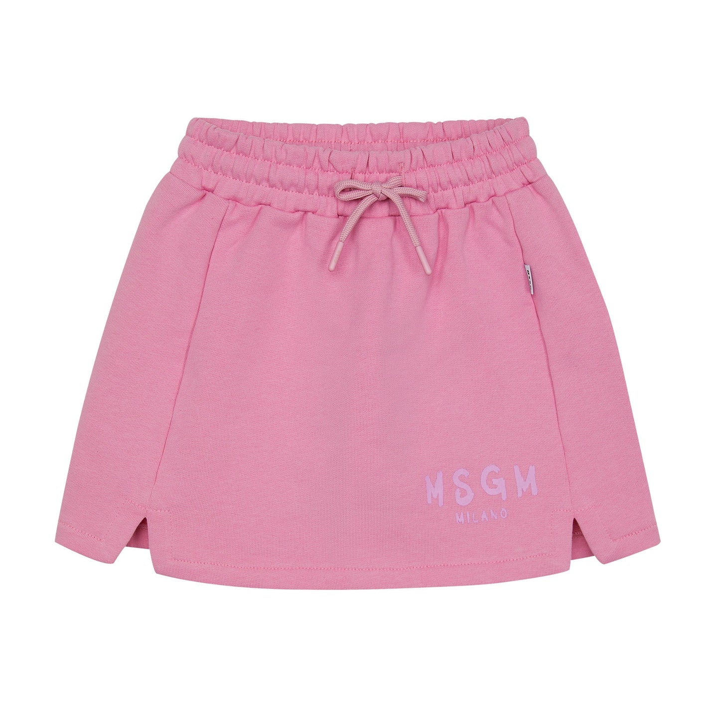 女童粉色Logo棉短裙