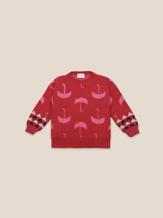 Boys & Girls Red Umbrella Jumper