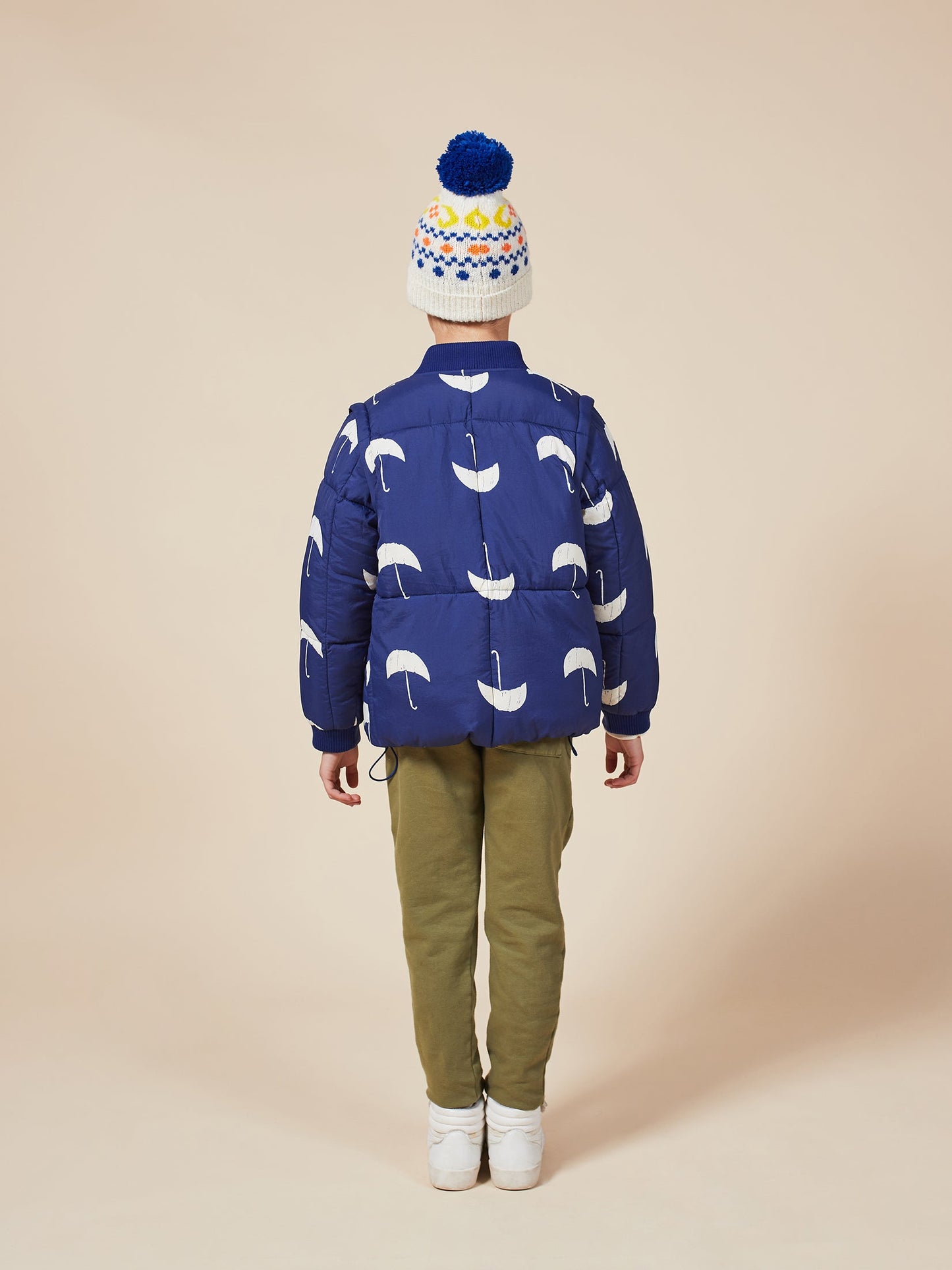 Boys Forever Blue Umbrella Padded Jacket
