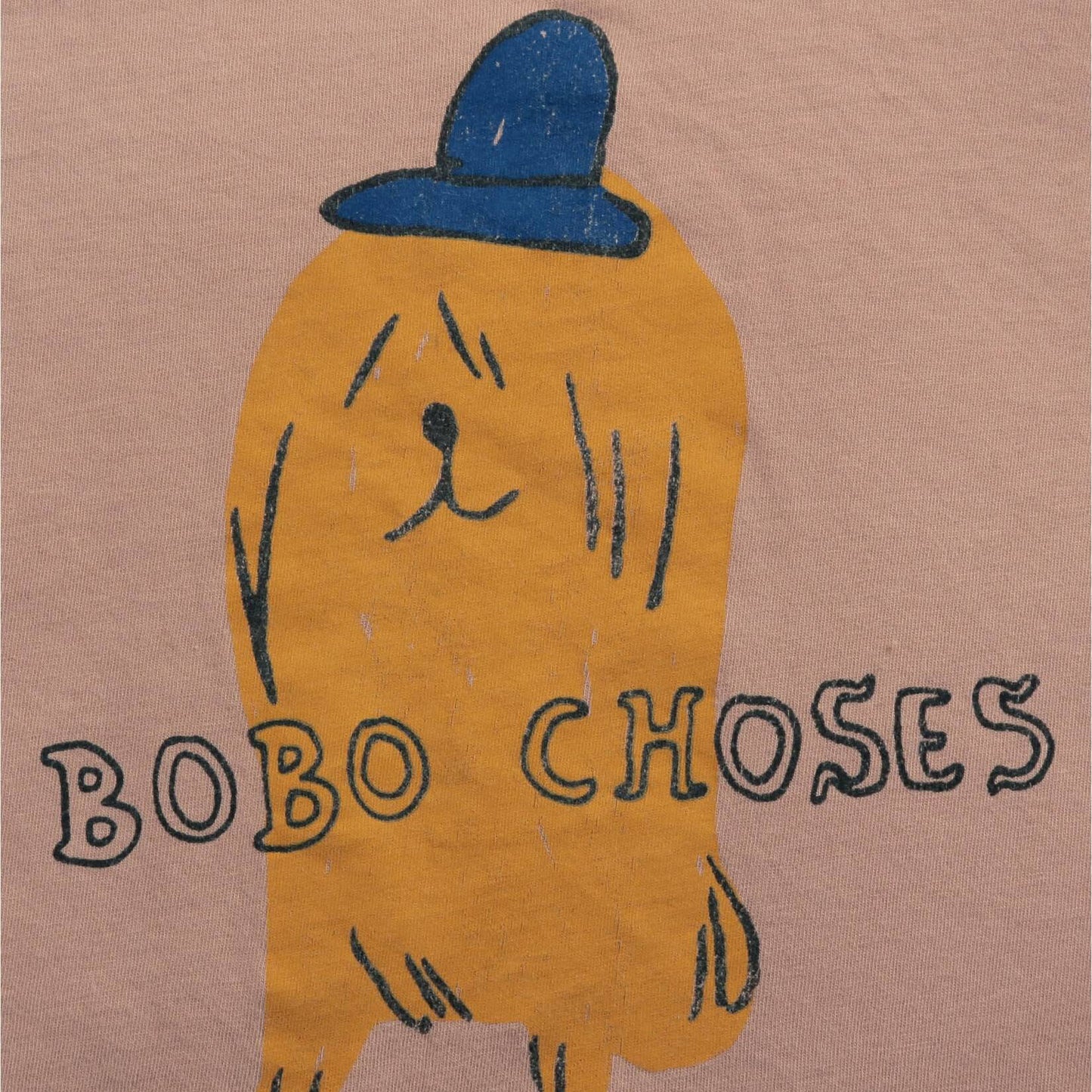 儿童深粉色Logo棉T恤